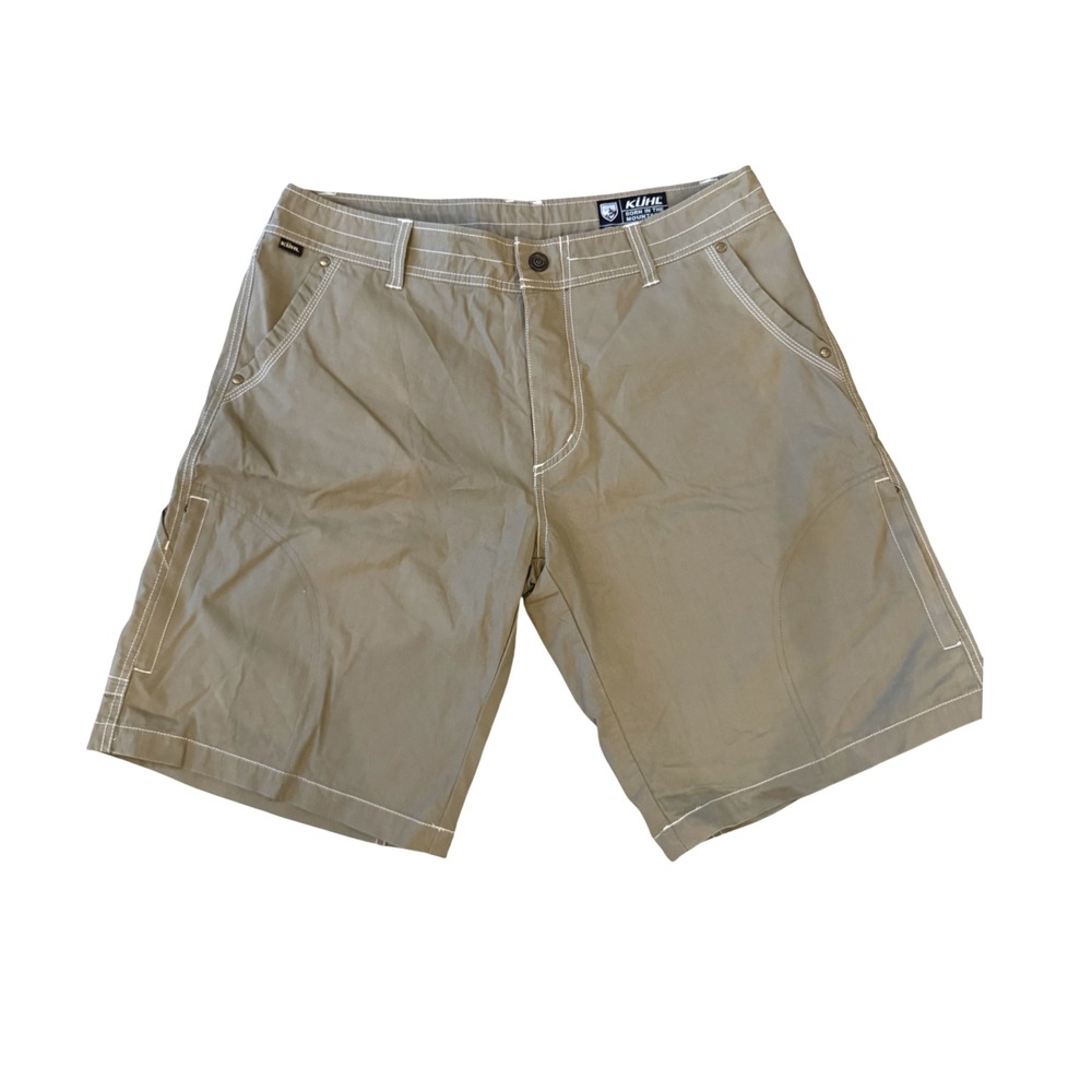 KUHL Mens Gorpcore Cargo Shorts Vintage Patina Dye Size 36 Hiking Outdoor